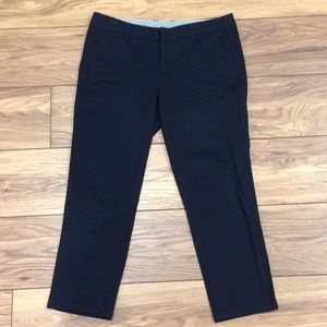 jcp Navy Blue Stretch Twill Ankle pants, NWOT